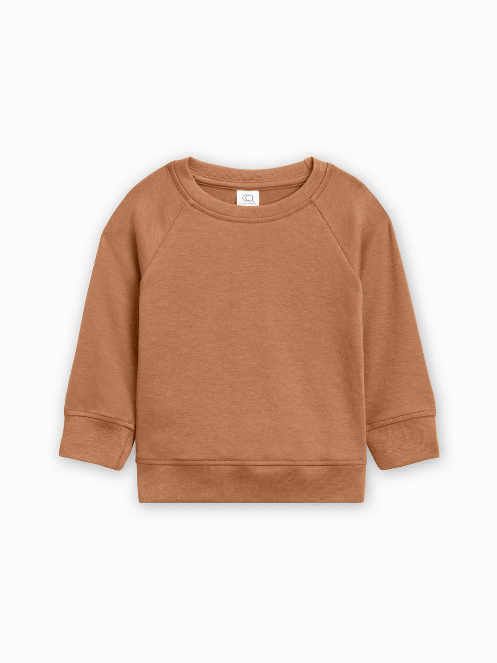 Brown sweatshirt on a white background